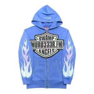 MURD333R.FM Chop333r Rhinestone hoodie