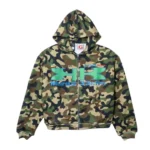 MURD333R.FM x Greedy Unit Green Camo Hoodie