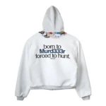 MURD333R.FM x Greedy Unit grey hoodie back