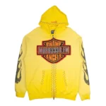 MURD333RFM Chop333 Rhinestone hoodie yellow