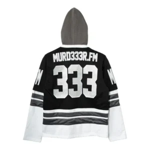 murd333r fm hoodie back